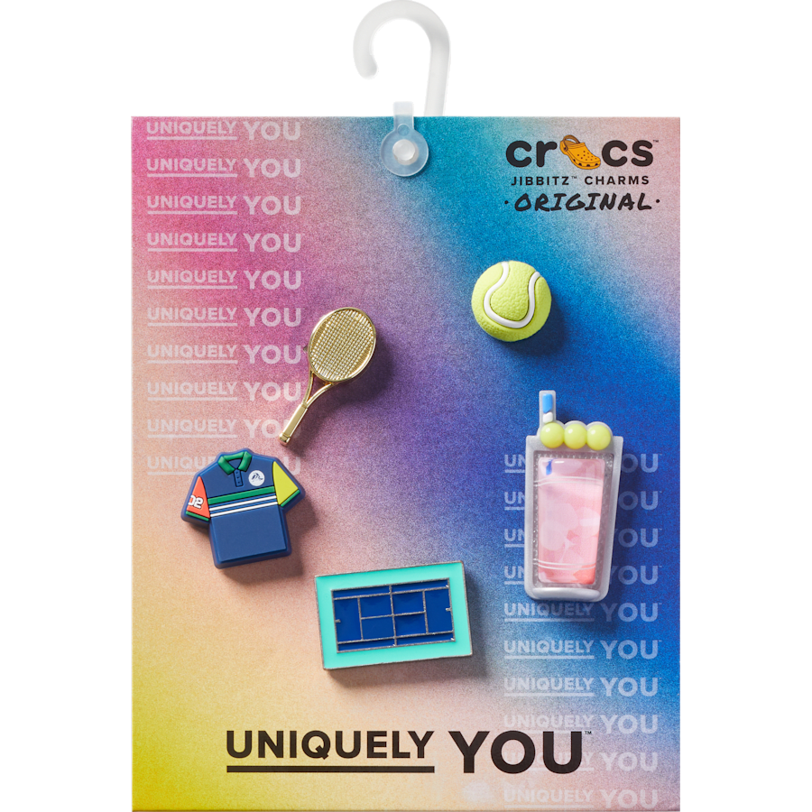Crocs Day at The Tennis Court 5 Pack Jibbitz™ charms Women|Men|Jibbitz™ Charms
