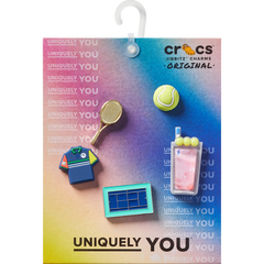 Crocs Day at The Tennis Court 5 Pack Jibbitz™ charms Women|Men|Jibbitz™ Charms