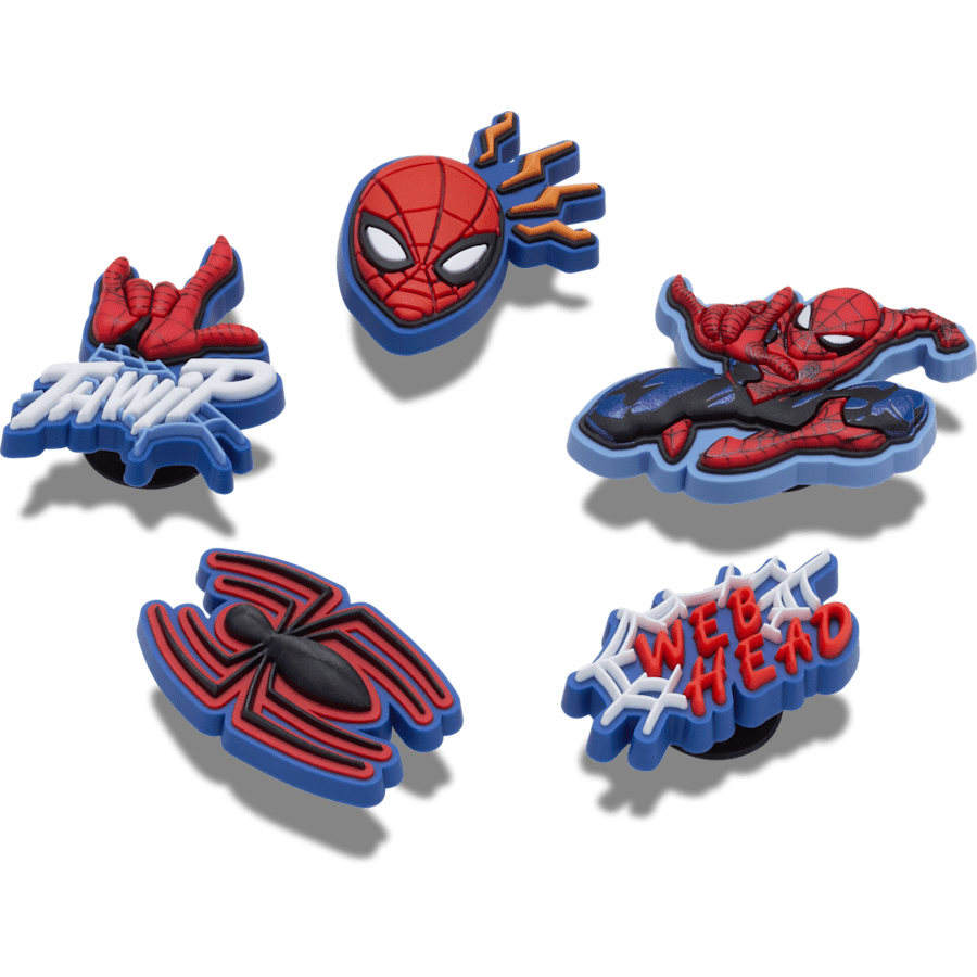 Crocs Spiderman 5 Pack Jibbitz™ charms Women|Men|Kids|Jibbitz™ Charms