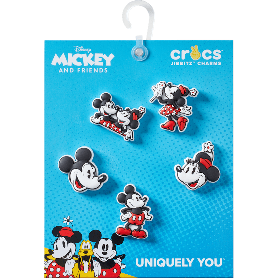Crocs Mickey and Minnie PVC 5 Pack Jibbitz™ charms Women|Men|Kids|Jibbitz™ Charms