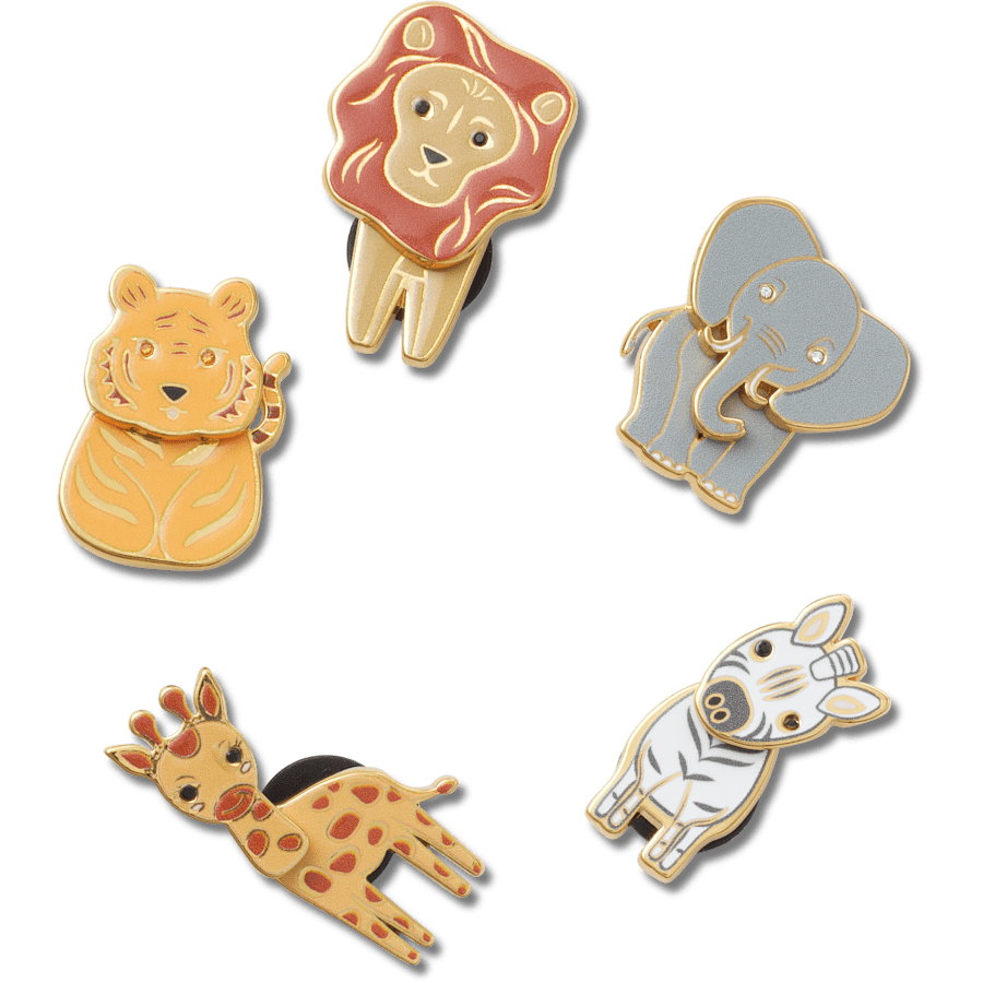 Crocs Enamel Safari 5 Pack Jibbitz™ charms Women|Men|Jibbitz™ Charms