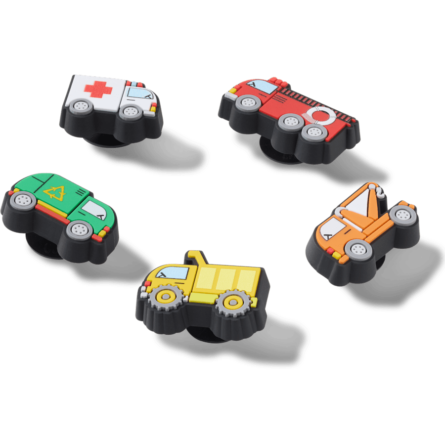 Crocs Tiny Work Trucks 5 Pack Jibbitz™ charms Women|Men|Jibbitz™ Charms