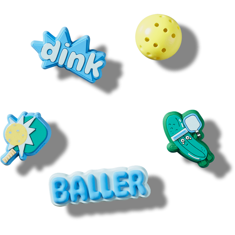 Crocs Pickle Ball 5 Pack Jibbitz™ charms Women|Men|Jibbitz™ Charms