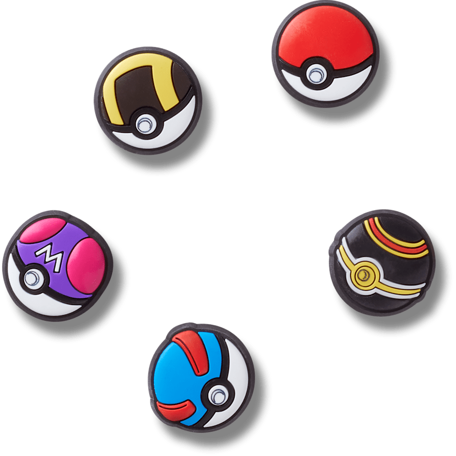 Crocs Poke Ball 5 Pack Jibbitz™ charms Women|Men|Kids|Jibbitz™ Charms