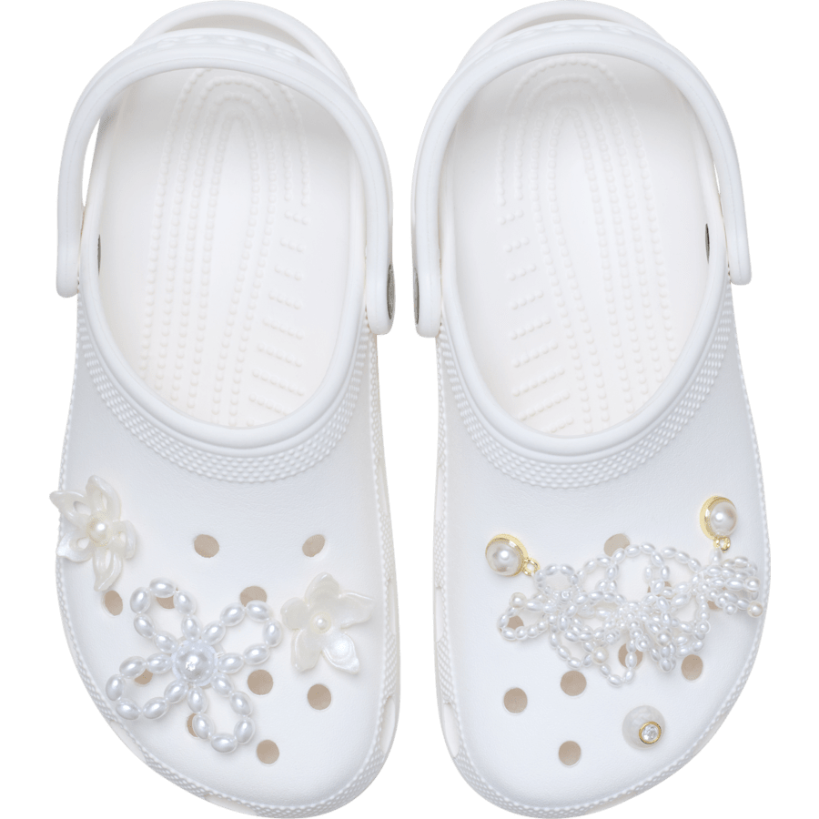 Crocs White Pearl Beaded 5 Pack Jibbitz™ charms Women|Men|Jibbitz™ Charms