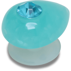 Crocs Aquamarine March Birthstone Collection Jibbitz™ charms Women|Men|Jibbitz™ Charms
