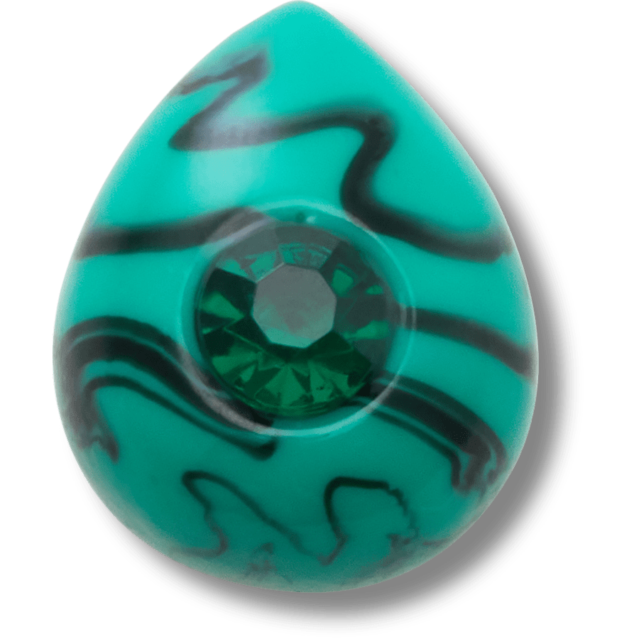 Crocs Emerald May Birthstone Collection Jibbitz™ charms Women|Men|Jibbitz™ Charms