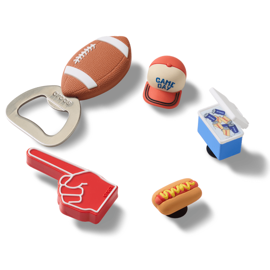 Crocs Tailgate 5 Pack Jibbitz™ charms Women|Men|Jibbitz™ Charms