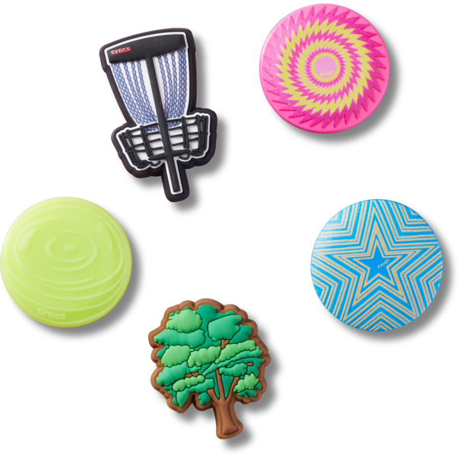 Crocs Disc Golf 5 Pack Jibbitz™ charms Women|Men|Jibbitz™ Charms