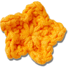 Crocs Crafted Crochet Orange Star Jibbitz™ charms Women|Men|Jibbitz™ Charms