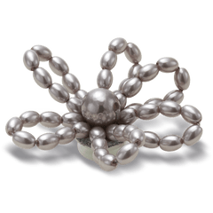 Crocs Grey Pearl Beaded Daisy Jibbitz™ charms Women|Men|Jibbitz™ Charms