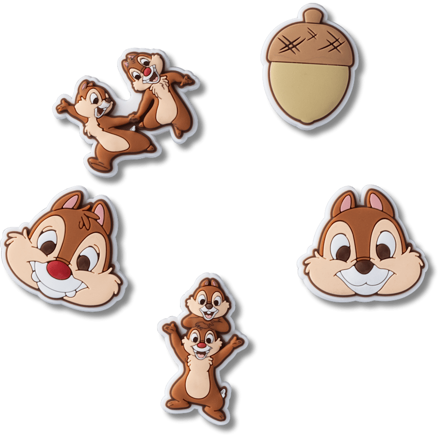 Crocs Disney Chip n Dale 5 Pack Jibbitz™ charms Women|Men|Kids|Jibbitz™ Charms