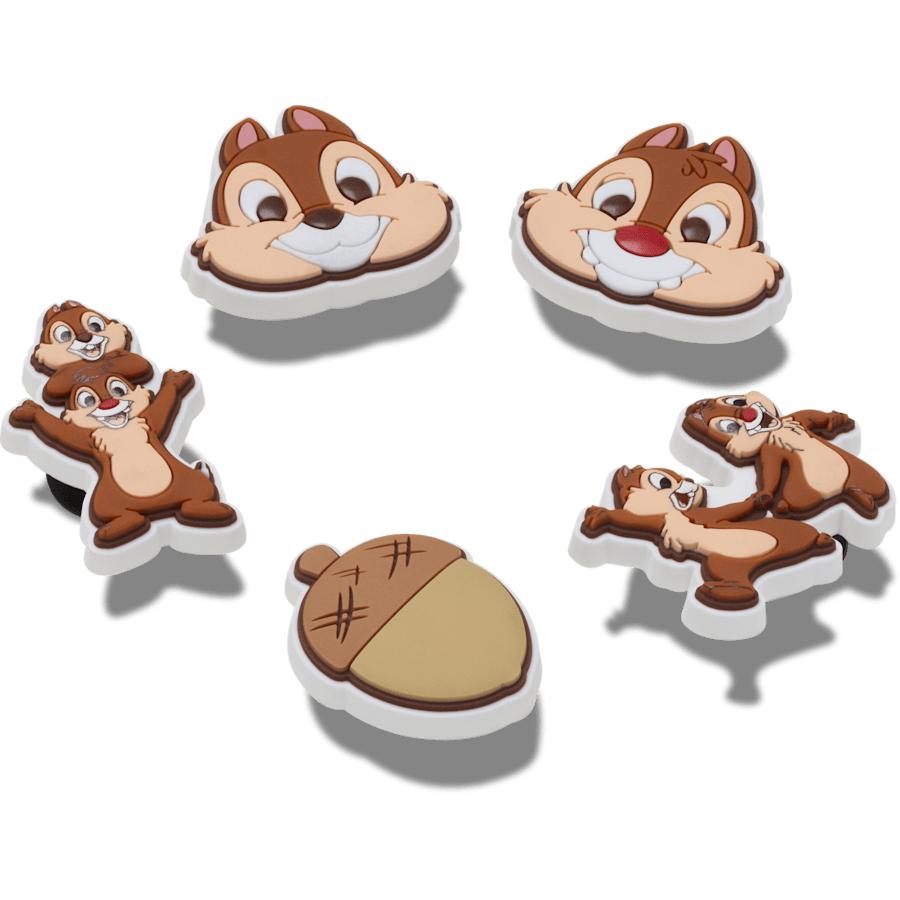 Crocs Disney Chip n Dale 5 Pack Jibbitz™ charms Women|Men|Kids|Jibbitz™ Charms