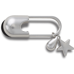 Crocs Silver Meta Safety Pin Jibbitz™ charms Women|Men|Jibbitz™ Charms