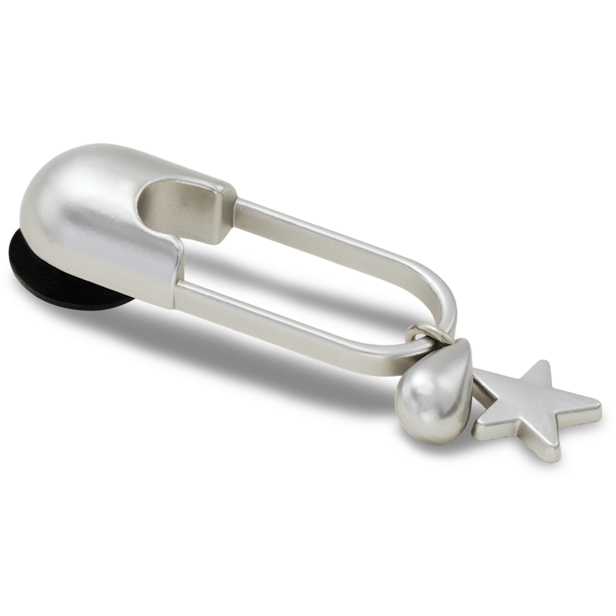 Crocs Silver Meta Safety Pin Jibbitz™ charms Women|Men|Jibbitz™ Charms