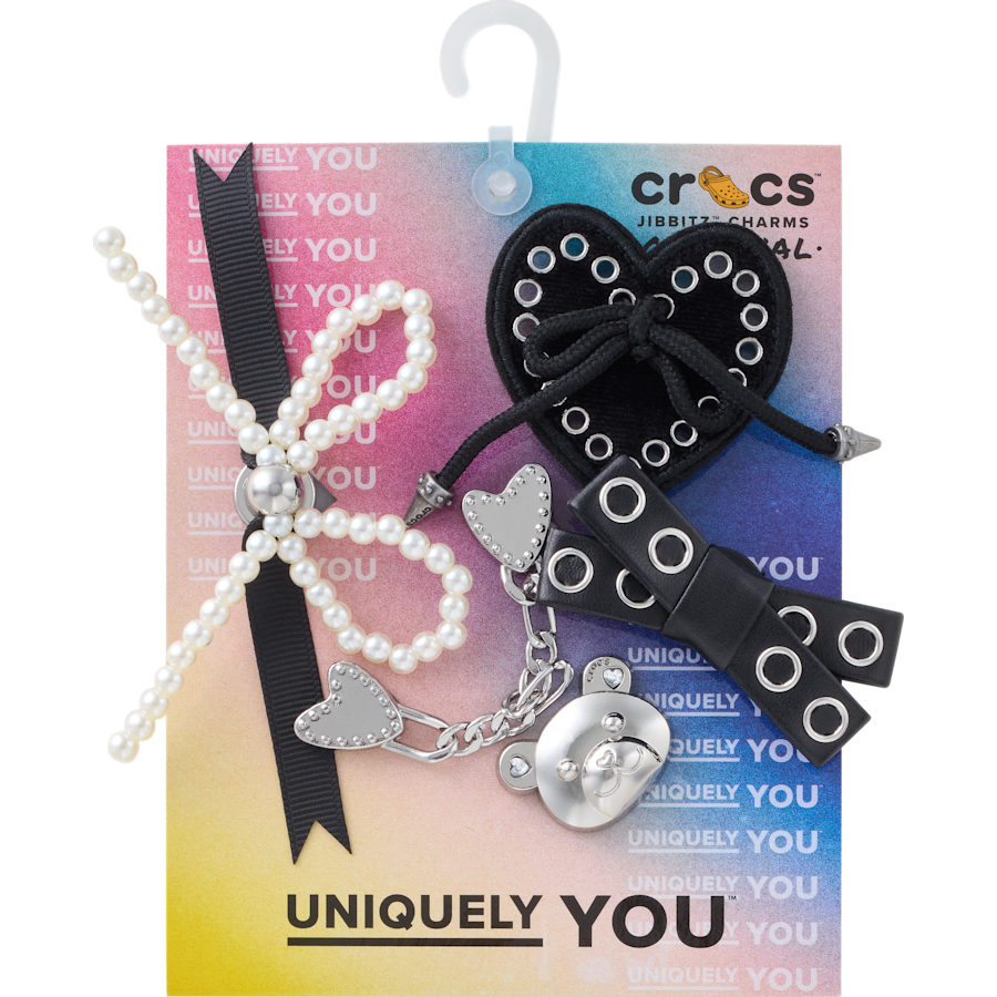 Crocs Indie Luxe Silver 5 Pack Jibbitz™ charms Women|Men|Jibbitz™ Charms