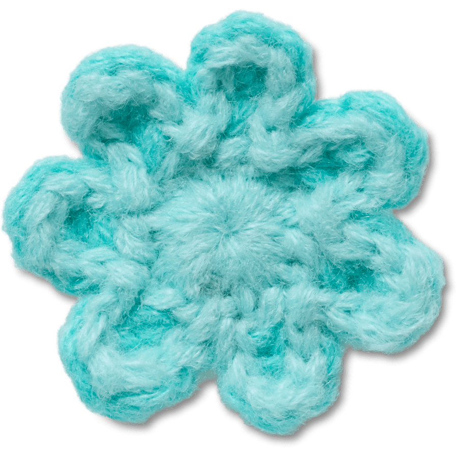 Crocs Crochet Blue Flower Jibbitz™ charms Women|Men