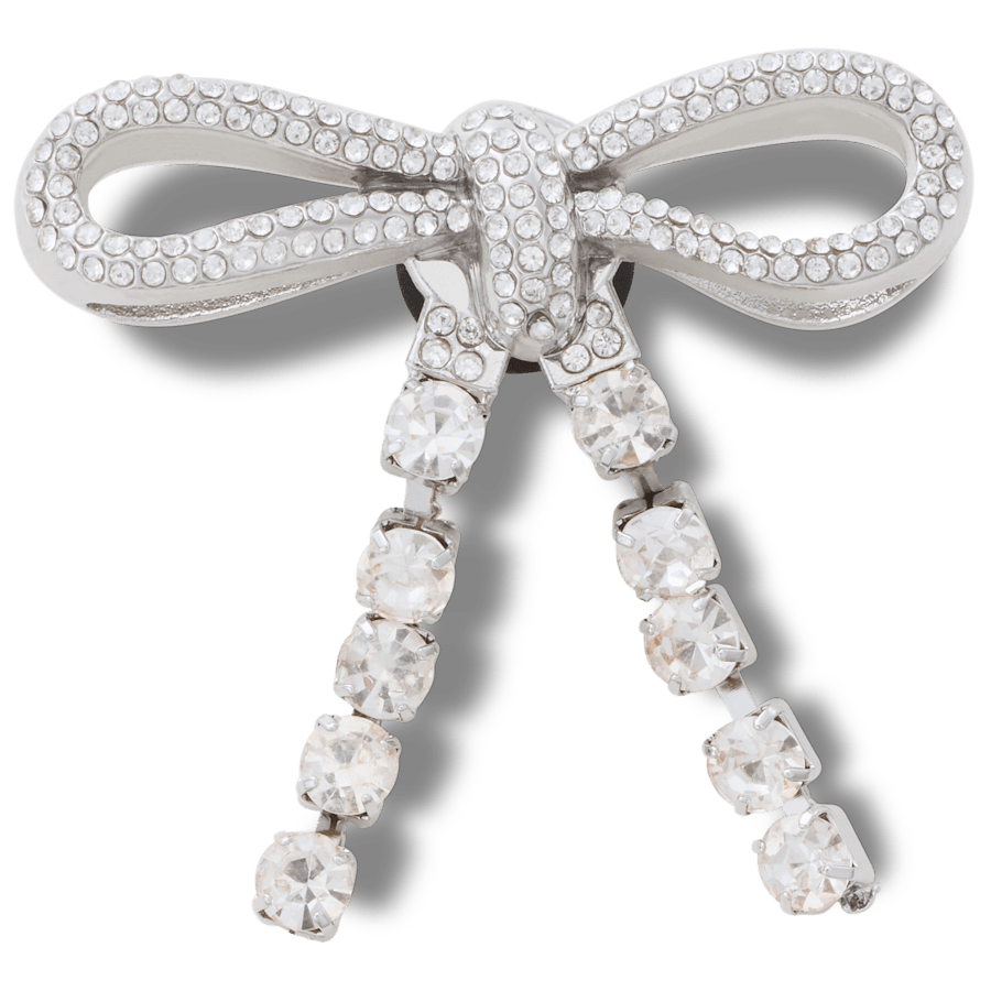 Crocs Silver Gem Bow Jibbitz™ charms Women|Men|Jibbitz™ Charms
