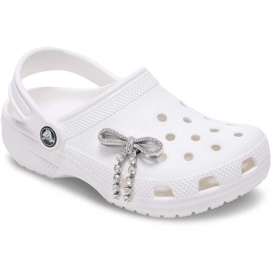 Crocs Silver Gem Bow Jibbitz™ charms Women|Men|Jibbitz™ Charms