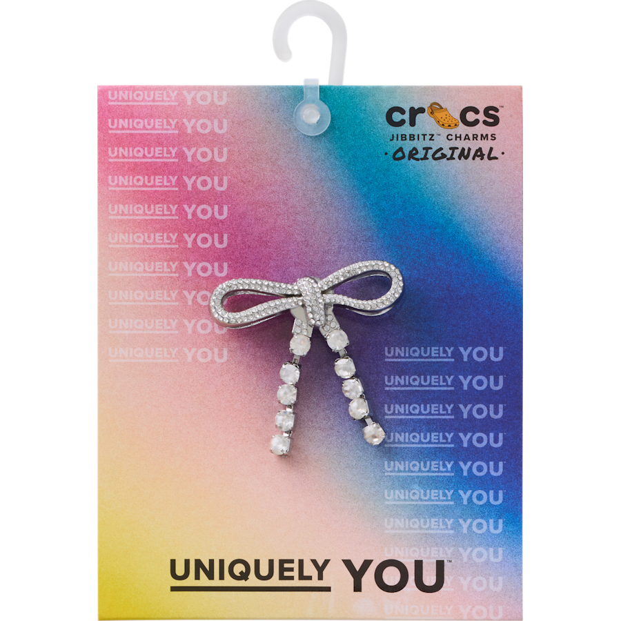 Crocs Silver Gem Bow Jibbitz™ charms Women|Men|Jibbitz™ Charms