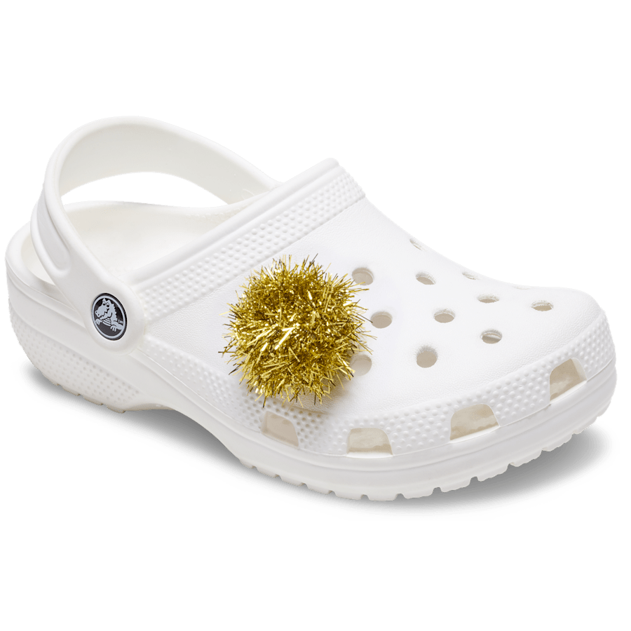 Crocs Gold Tinsel Pom Jibbitz™ charms Women|Men|Jibbitz™ Charms