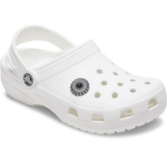 Crocs Silver and Black Emblem Jibbitz™ charms Women|Men|Jibbitz™ Charms
