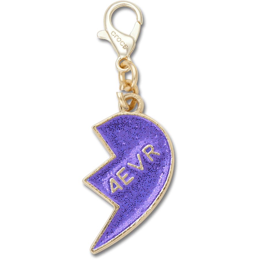 Crocs Purple Glitter BFF Charm Right Jibbitz Shoe Charm Women|Men|Kids|Jibbitz™ Charms