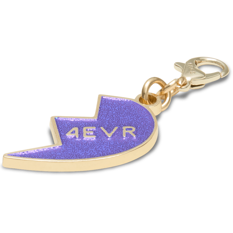 Crocs Purple Glitter BFF Charm Right Jibbitz Shoe Charm Women|Men|Kids|Jibbitz™ Charms