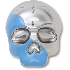 Crocs Silver and Blue Enamel Skull Jibbitz™ charms Women|Men