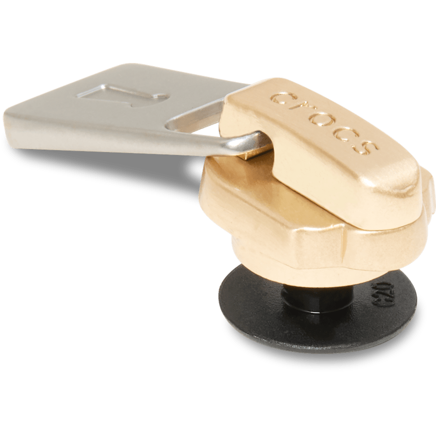 Crocs Gold and Silver Zipper Jibbitz™ charms Women|Men