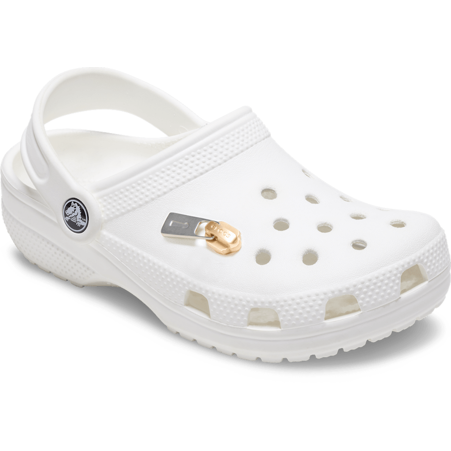 Crocs Gold and Silver Zipper Jibbitz™ charms Women|Men