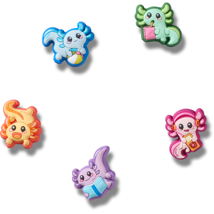 Crocs Tiny Axolotls 5 Pack Jibbitz™ charms Women|Men|Jibbitz™ Charms