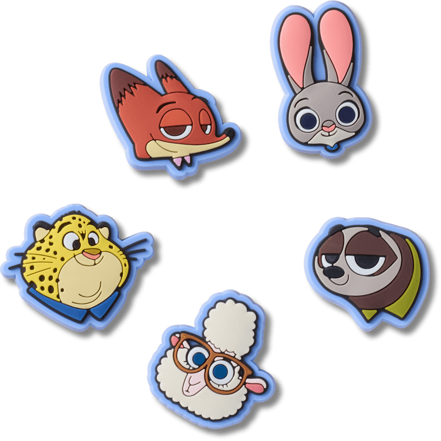 Crocs b'Disney Zootopia 2 5 Pack Jibbitz Shoe Charm' Women|Men|Kids|Jibbitz™ Charms
