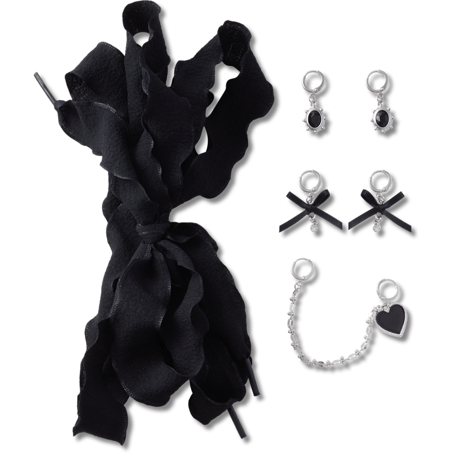 Crocs Laces and Dainty Bow Charm Kit Jibbitz Shoe Charm Women|Kids|Jibbitz™ Charms