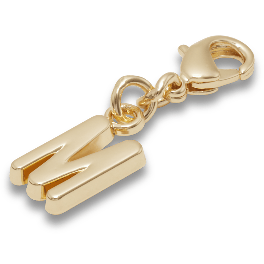 Crocs Gold Letter M Charm Jibbitz™ charms Women|Men|Kids|Jibbitz™ Charms