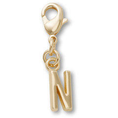 Crocs Gold Letter N Charm Jibbitz™ charms Women|Men|Kids|Jibbitz™ Charms