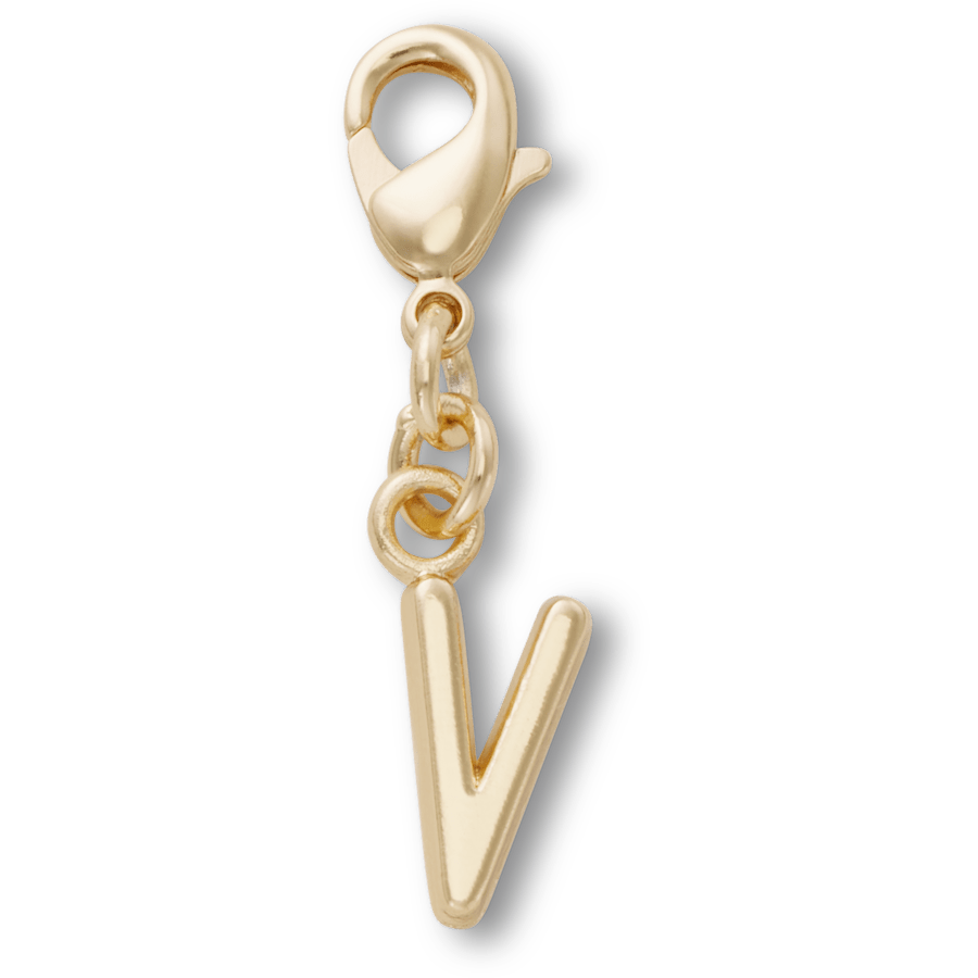 Crocs Gold Letter V Charm Jibbitz™ charms Women|Men|Kids|Jibbitz™ Charms