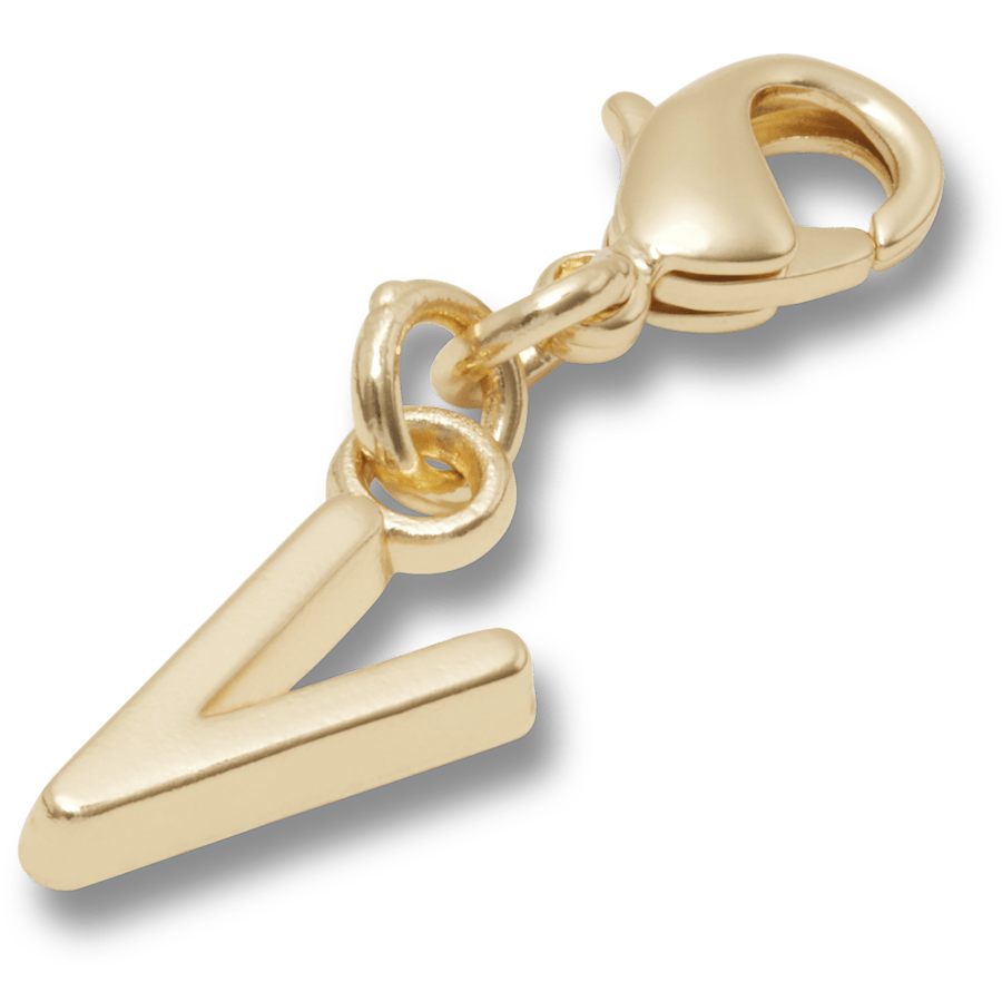 Crocs Gold Letter V Charm Jibbitz™ charms Women|Men|Kids|Jibbitz™ Charms