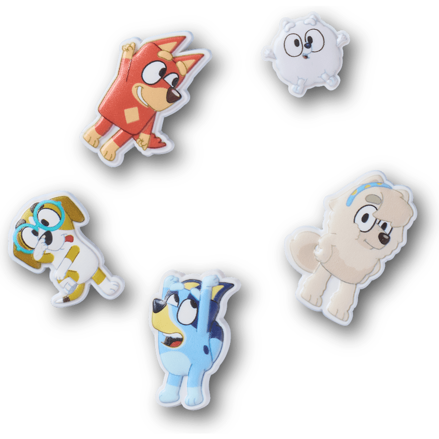 Crocs Bluey 5 Pack Jibbitz Shoe Charm Women|Men|Kids|Jibbitz™ Charms