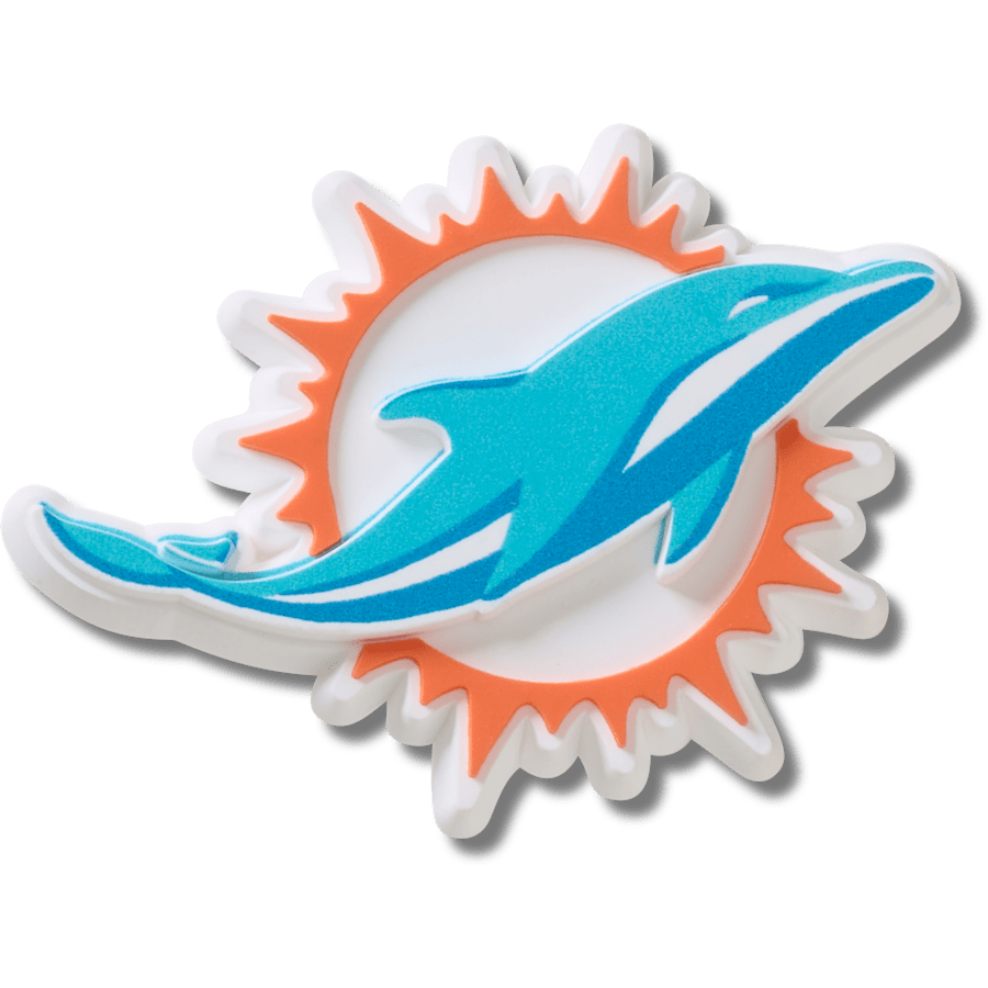 Crocs NFL Miami Dolphins Logo Jibbitz™ charms Women|Men|Jibbitz™ Charms
