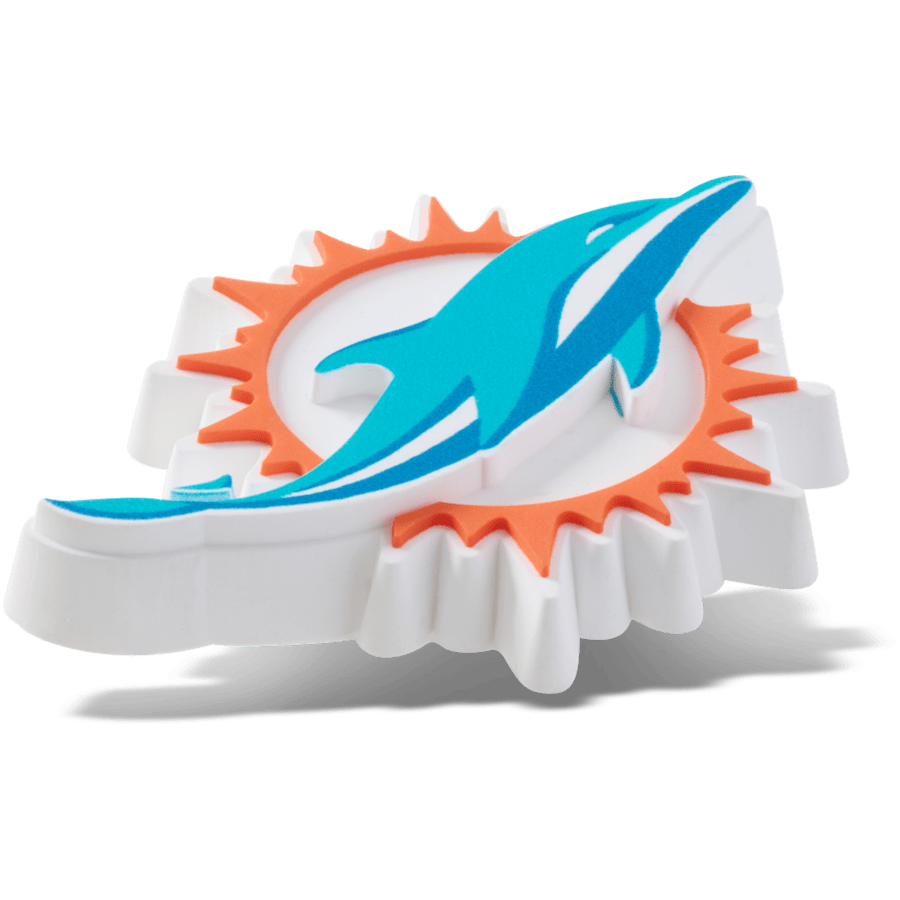Crocs NFL Miami Dolphins Logo Jibbitz™ charms Women|Men|Jibbitz™ Charms
