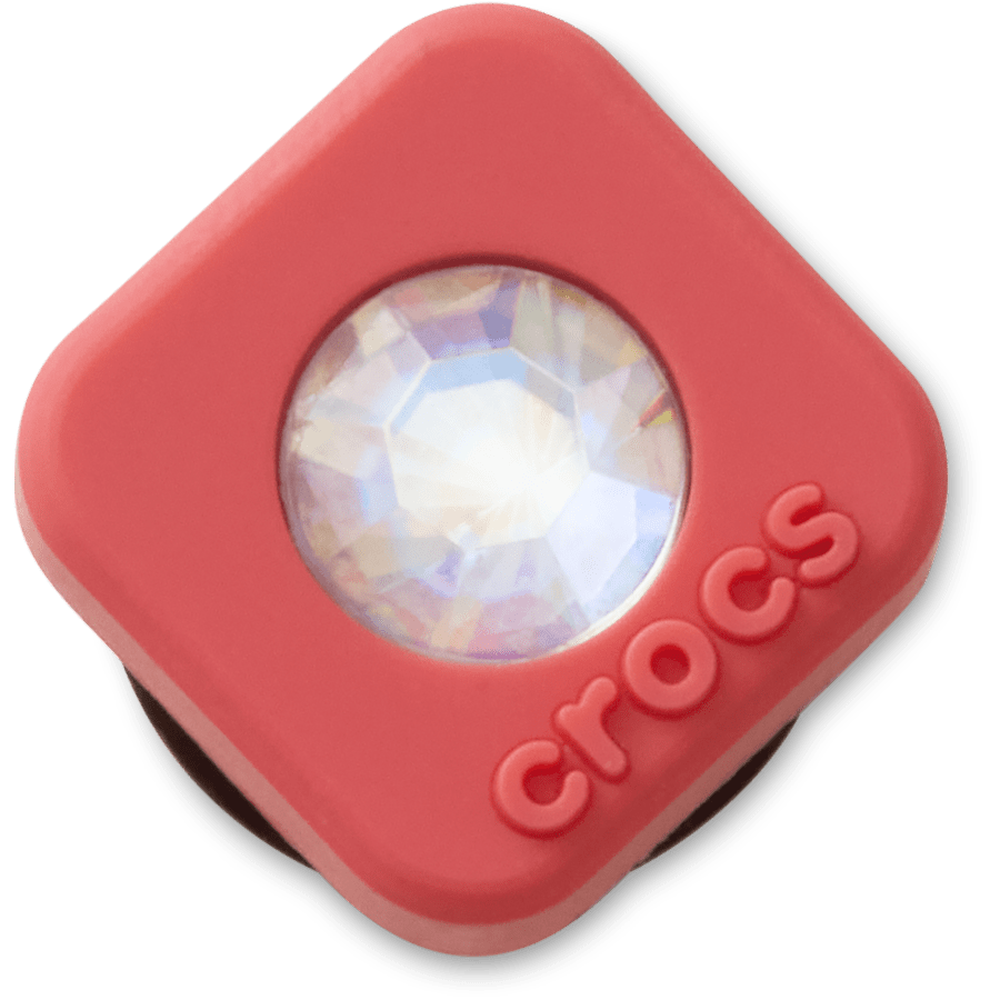 Crocs Red Square PVC SMT Gem Jibbitz™ charms Women|Men|Jibbitz™ Charms