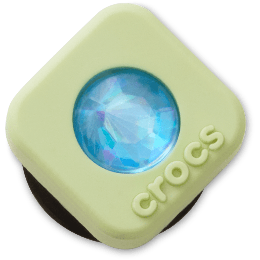 Crocs Green PVC Square SMT Gem Jibbitz™ charms Women|Men|Jibbitz™ Charms