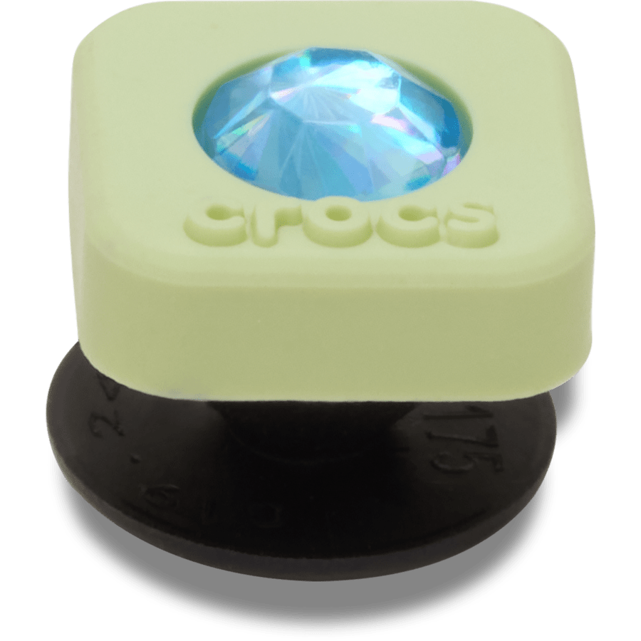 Crocs Green PVC Square SMT Gem Jibbitz™ charms Women|Men|Jibbitz™ Charms