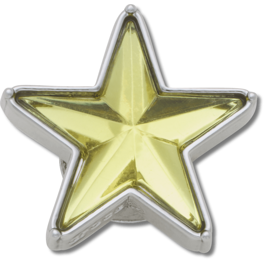 Crocs Silver and Green SMT Gem Star Jibbitz™ charms Women|Men|Jibbitz™ Charms