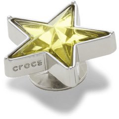 Crocs Silver and Green SMT Gem Star Jibbitz™ charms Women|Men|Jibbitz™ Charms