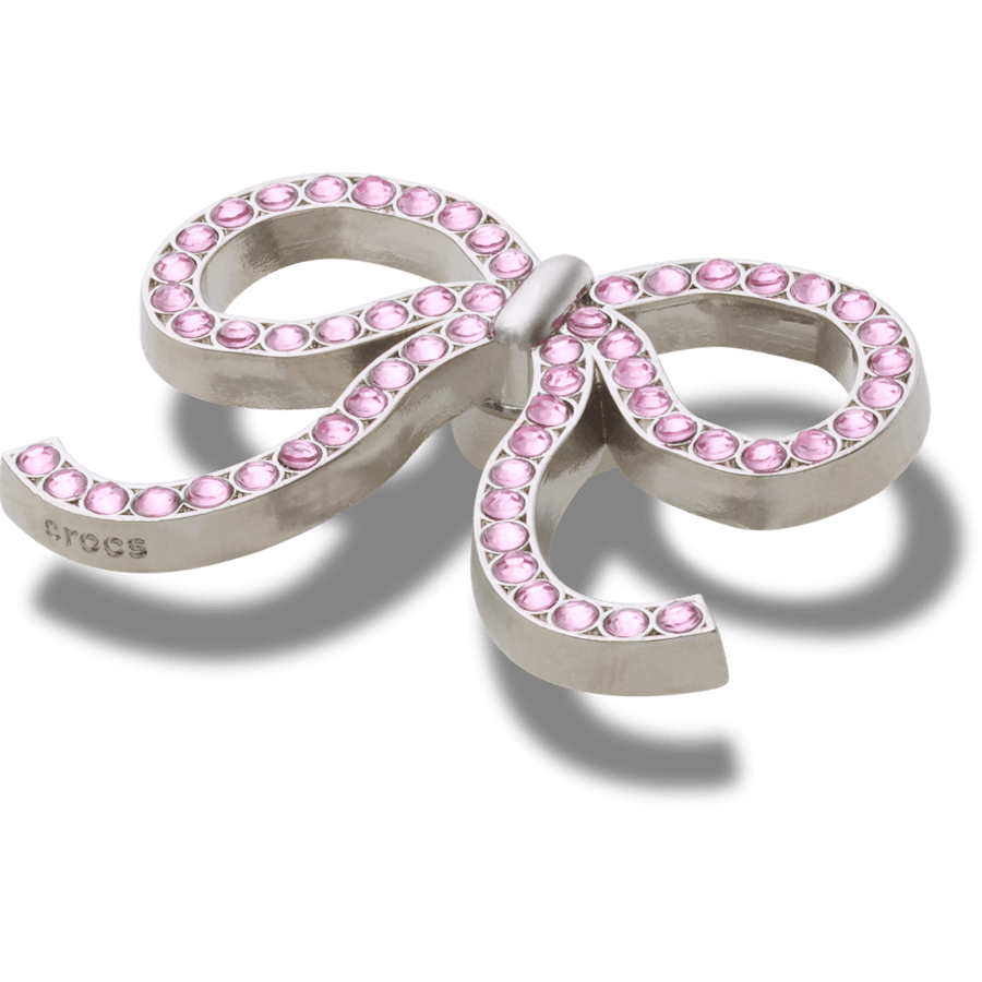 Crocs Pink Glittery Bow Jibbitz™ charms Women|Men|Jibbitz™ Charms