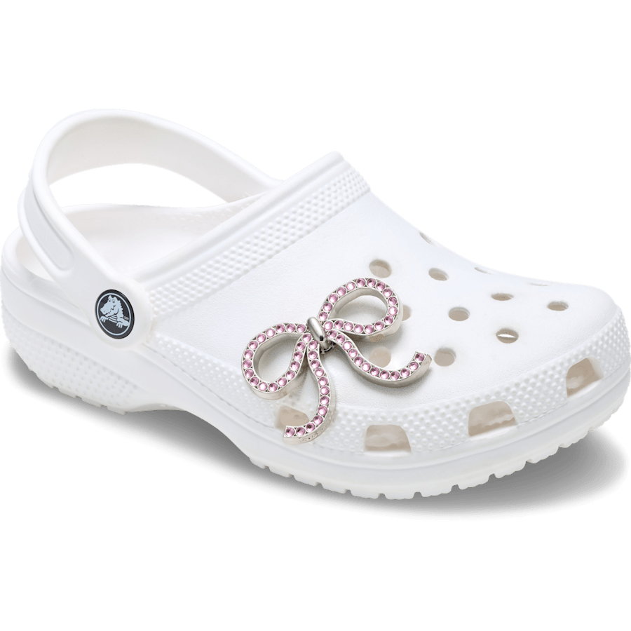 Crocs Pink Glittery Bow Jibbitz™ charms Women|Men|Jibbitz™ Charms