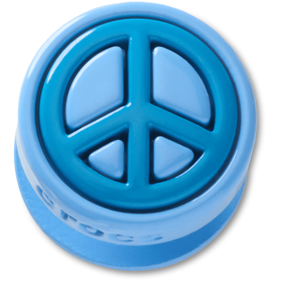 Crocs Blue Peace Sign Icon Jibbitz™ charms Women|Men|Jibbitz™ Charms