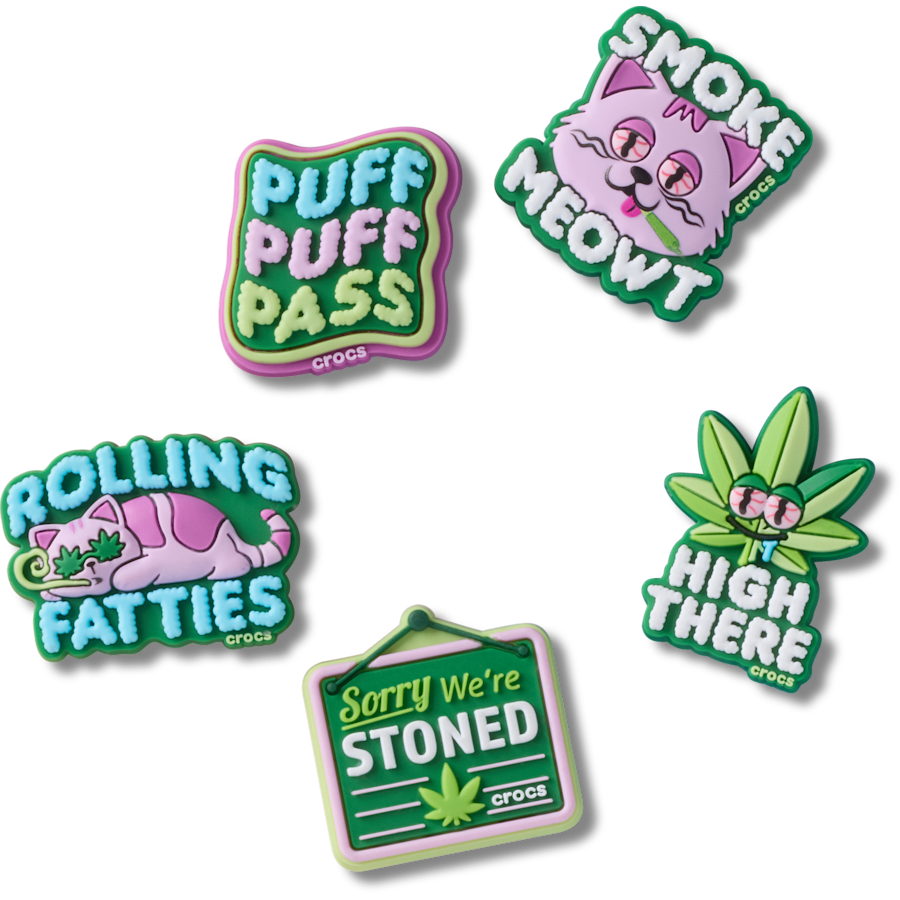 Crocs 420 Hemp Cuties 5 Pack Jibbitz™ charms Women|Men|Jibbitz™ Charms